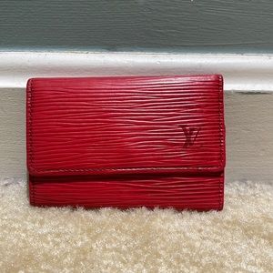 LV red 6 epi key case